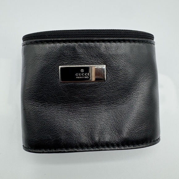 Gucci Black Leather Bracelet with Pouch | Very Good Condition - Picture 2 of 11